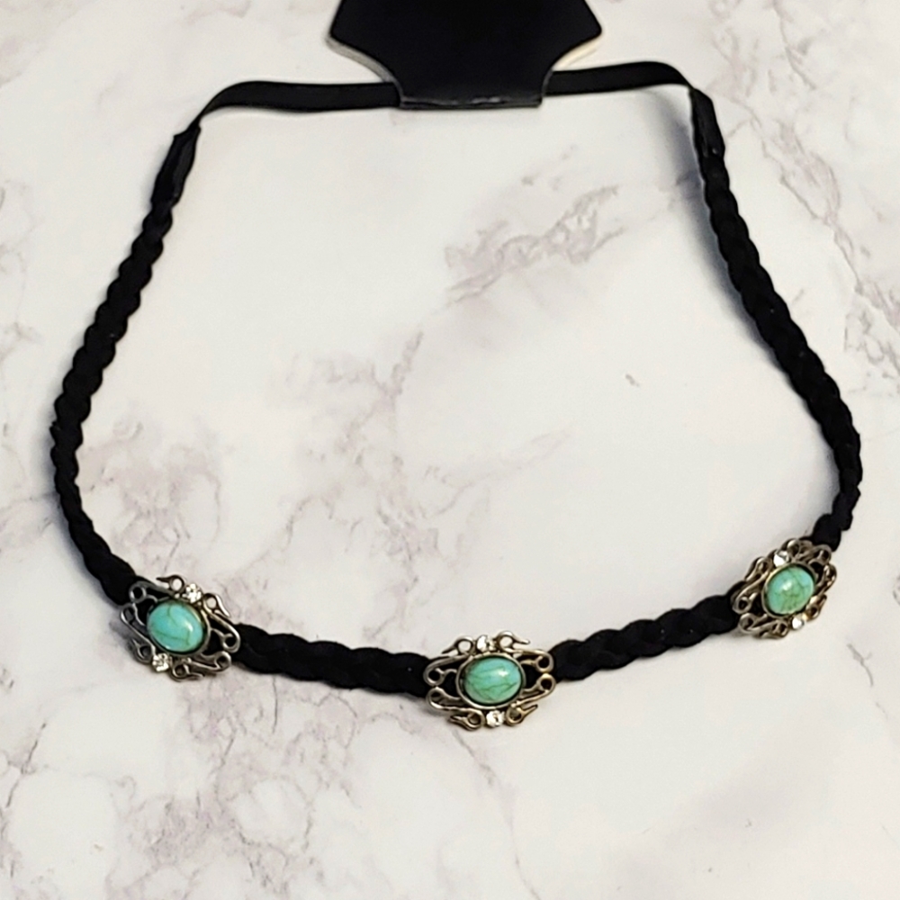 Braided Turquoise Headband